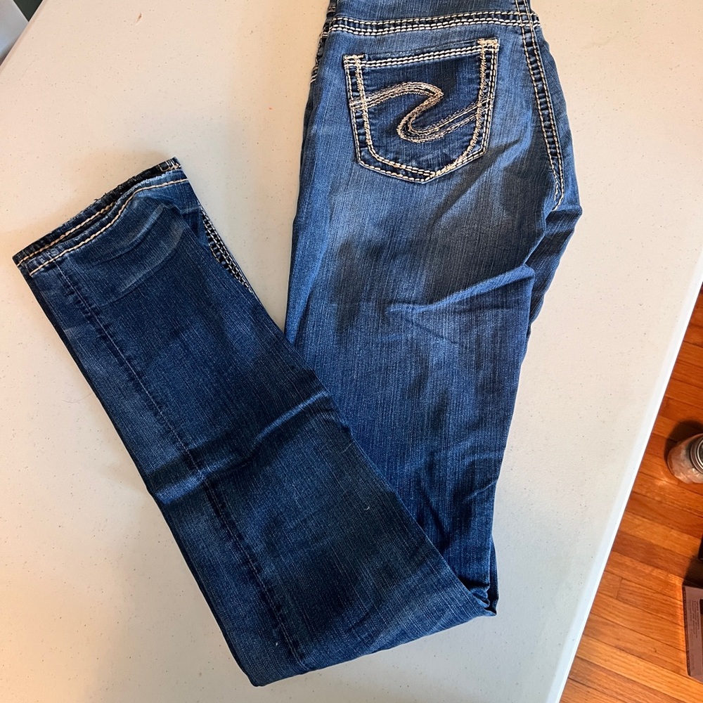 Silver Jeans Blue Straight Leg Denim